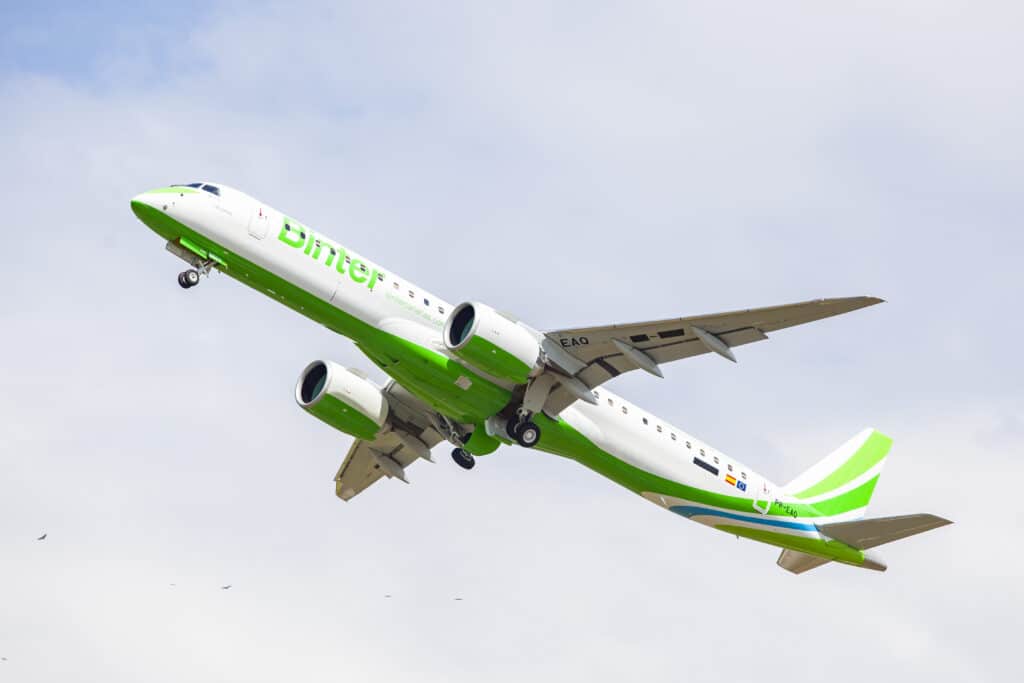 Embraer E195 E2 4 Promoción para volar Hondarribia-Canarias de enero a marzo