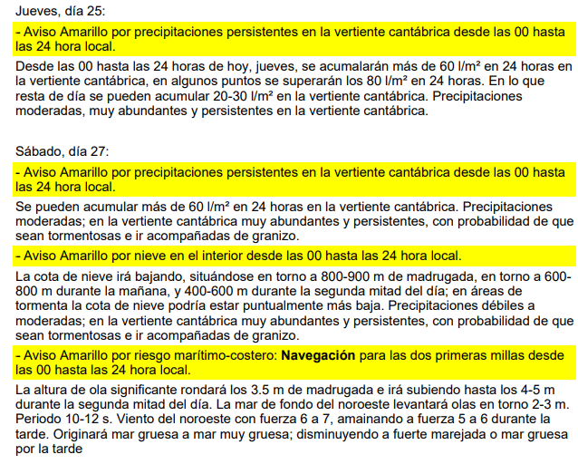 avisos Más lluvia en un fin de semana repleto de actos en Donostia