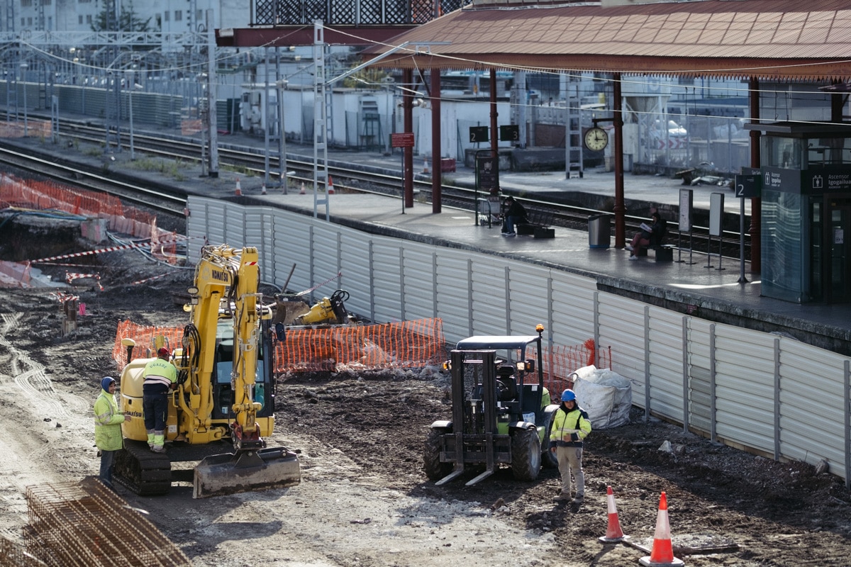 donostitik obras estacion del norte 04 Imágenes de las obras en la estación de Atotxa
