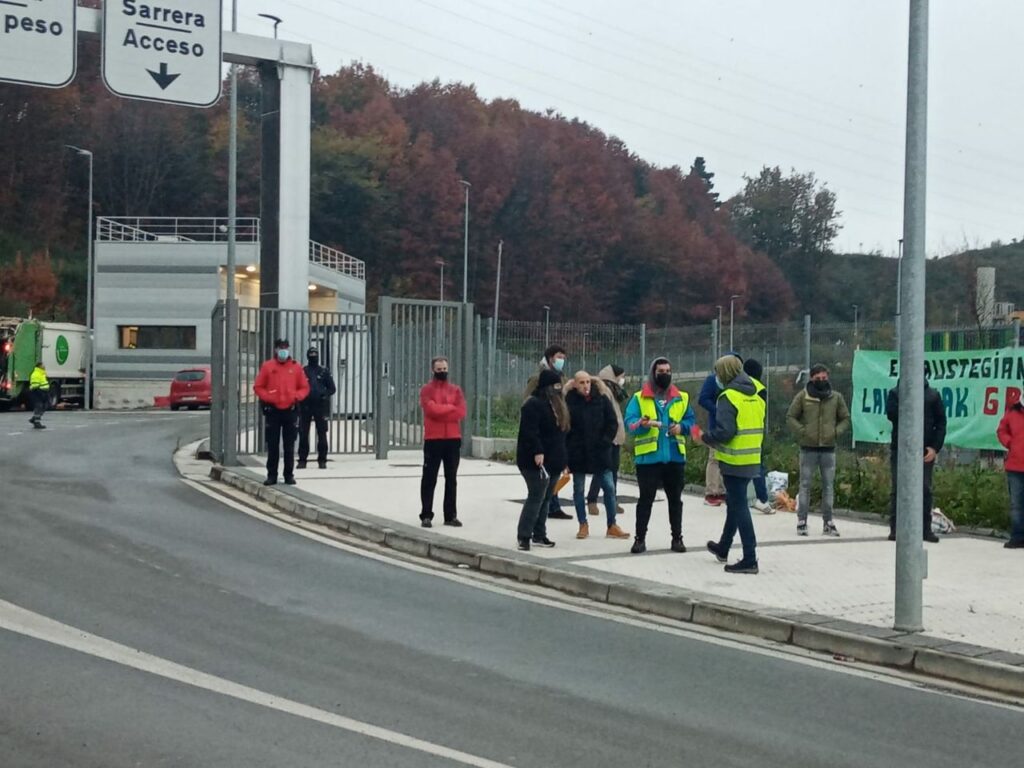 incineradora huelga Huelga de los trabajadores de la incineradora de Zubieta