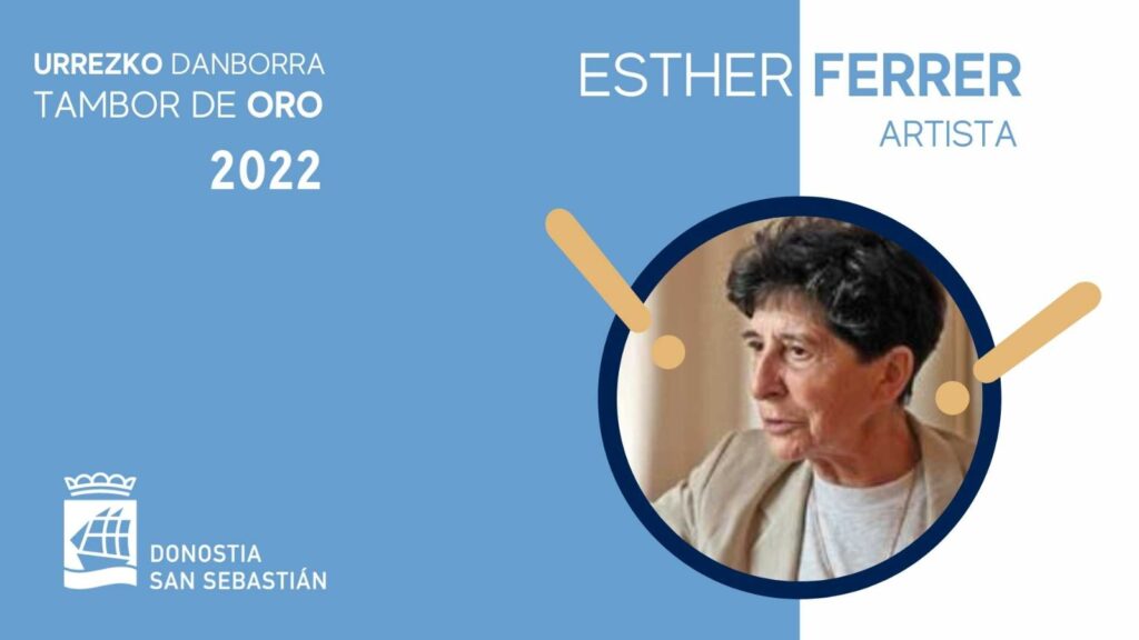 Esther Ferrer Esther Ferrer, Tambor de Oro 2022