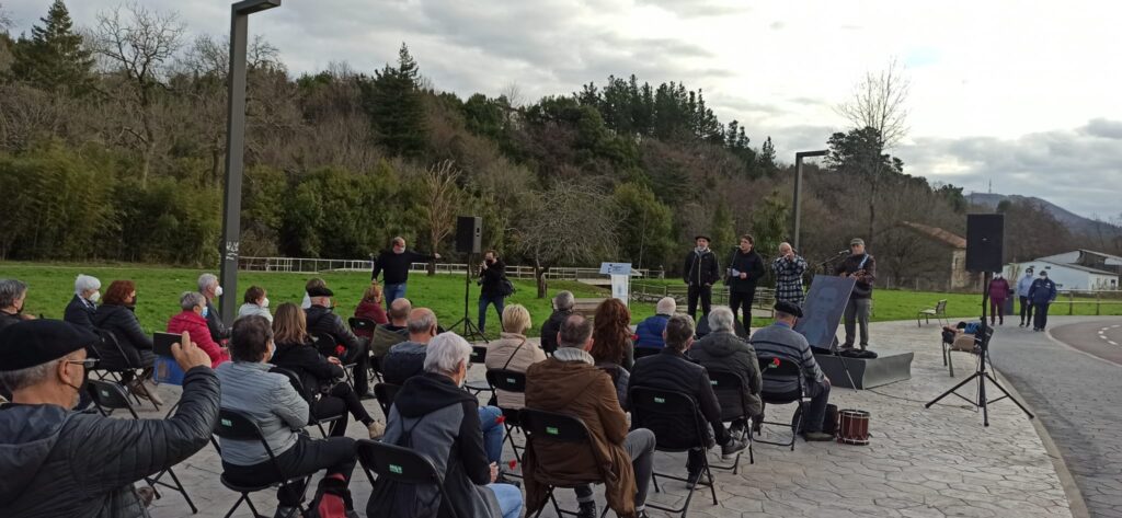 Vicente Lertxundi homenaje Aniversario de la muerte del anarquista Vicente Lertxundi en Donostia