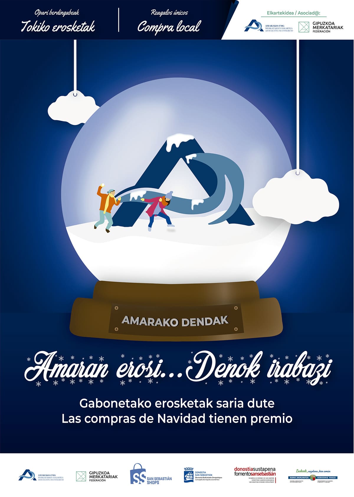Las compras de Navidad en Amara tienen premio 1 cartel Las compras de Navidad en Amara tienen premio