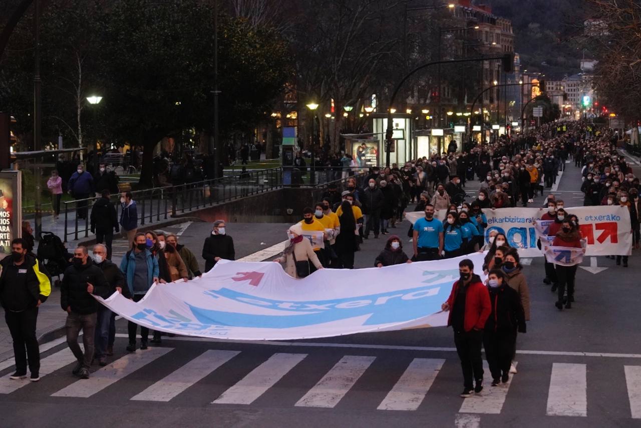 Donostia Sare Sare reivindica el fin de la política penitenciaria con 191 movilizaciones