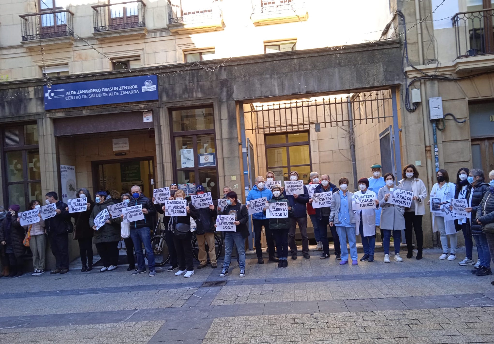 Parte Vieja ambulatorio Trabajadores de Atención Primaria acusan a Osakidetza de "gestión penosa"