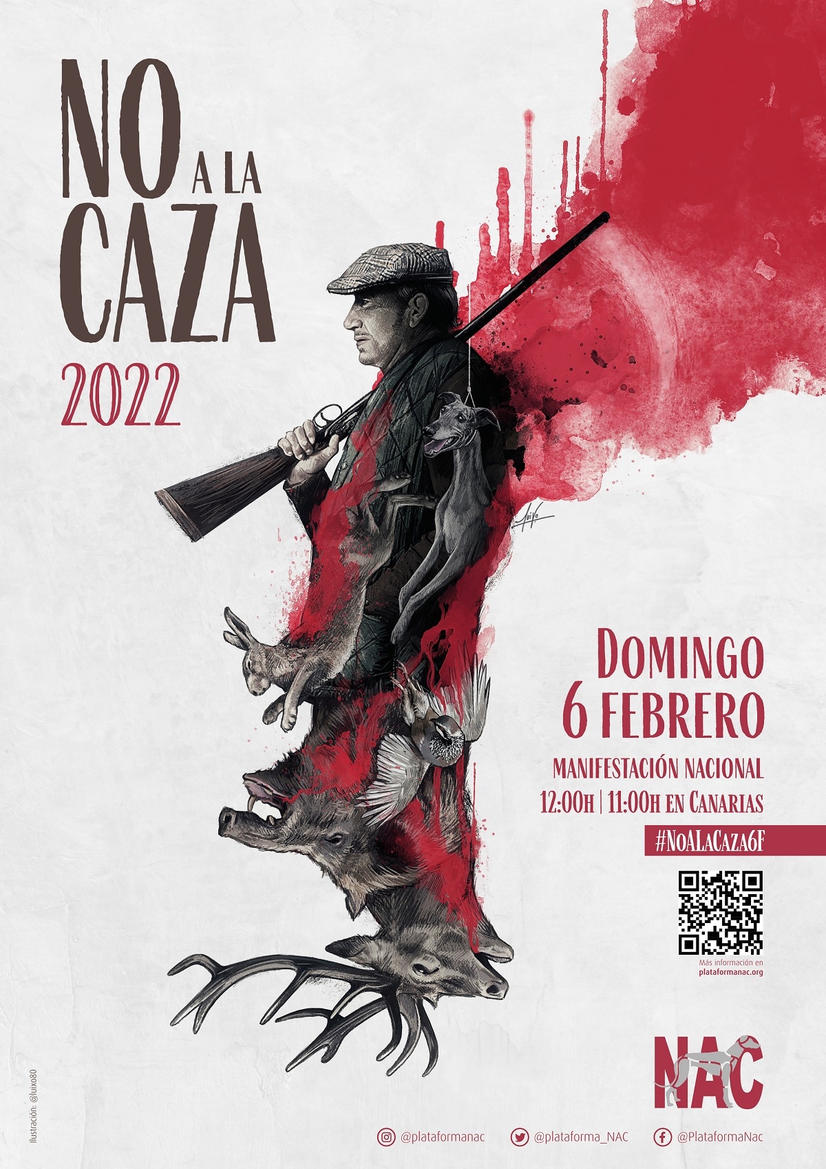 caza Manifestación contra la caza en Donostia y otras 40 ciudades