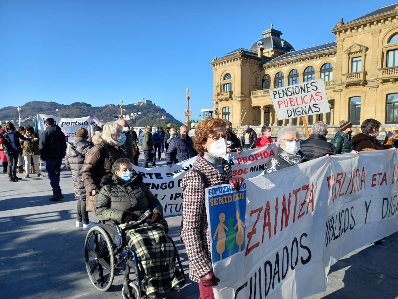 pensionistas2 1 Los pensionistas gipuzkoanos celebran en la calle sus cuatro años más reivindicativos