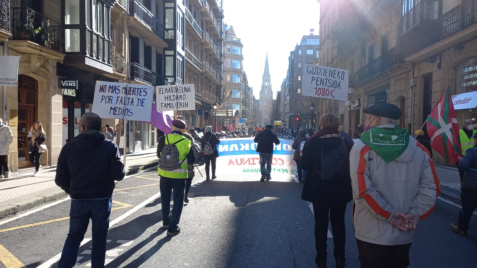 pensionistas7 Los pensionistas gipuzkoanos celebran en la calle sus cuatro años más reivindicativos