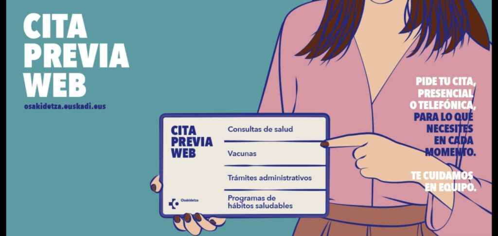 cita previa Osakidetza volverá a dar citas presenciales en la web a lo largo de este mes