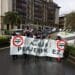Manifestación en Urretxu contra el peaje a los camiones. Foto: Hiru sindikatua