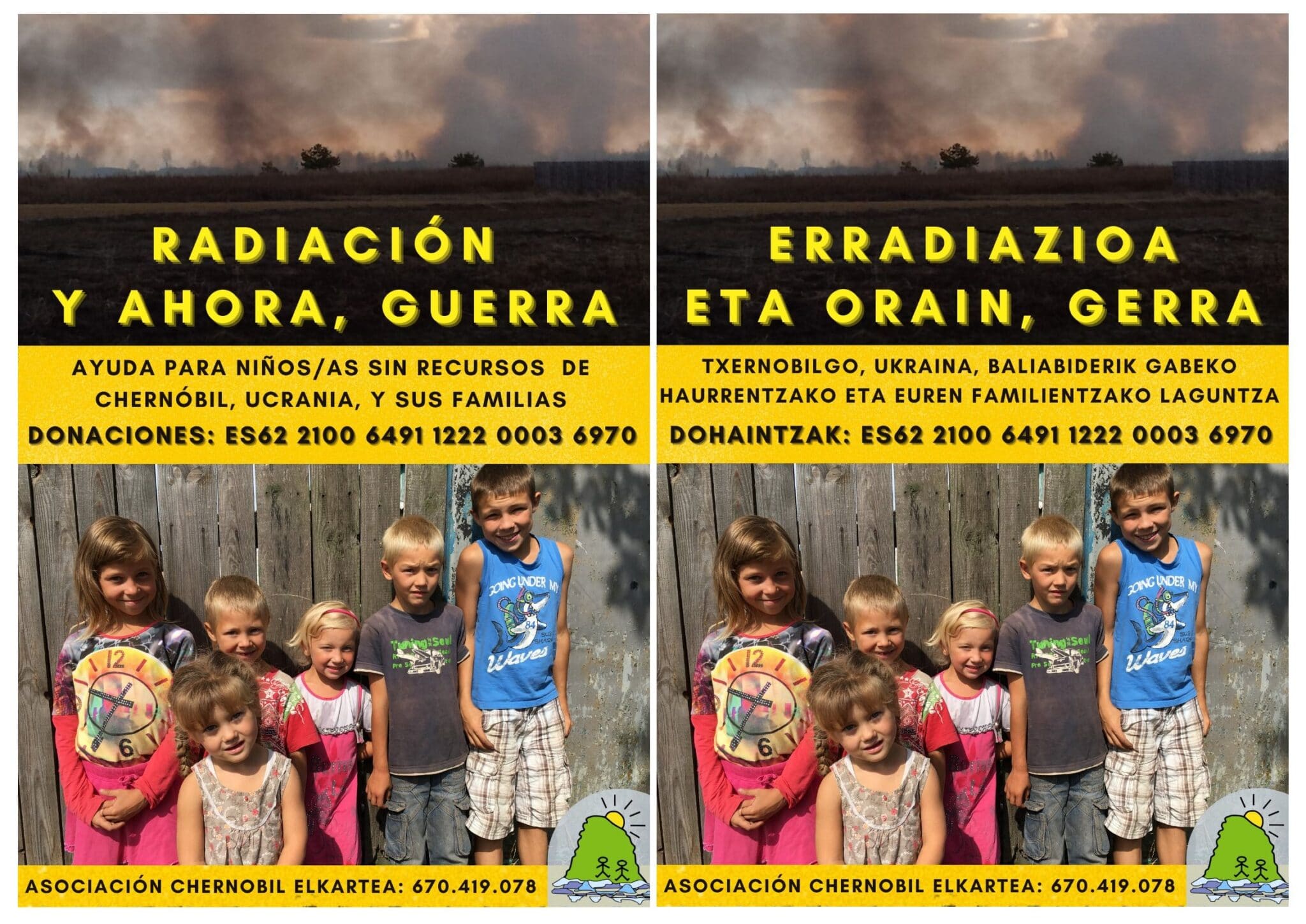 Chernobil Elkartea2 scaled Quince ucranianos llegarán a Gipuzkoa a medianoche con Chernobil Elkartea