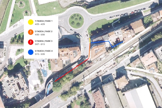 Herrera apeadero2 Cortes previstos en el Paseo de Herrera por trabajos de RENFE en el nuevo apeadero
