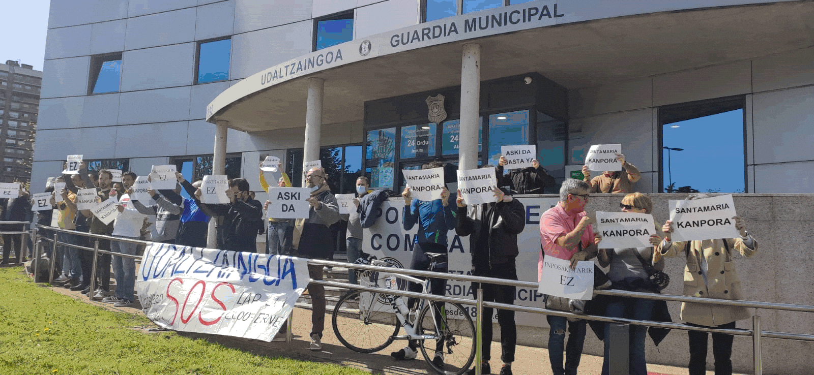 Morlans protesta Protesta de la Guardia municipal "por la falta de personal"