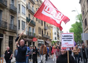 Manifestaciones del 1 de Mayo en Donostia. Fotos: Santiago Farizano