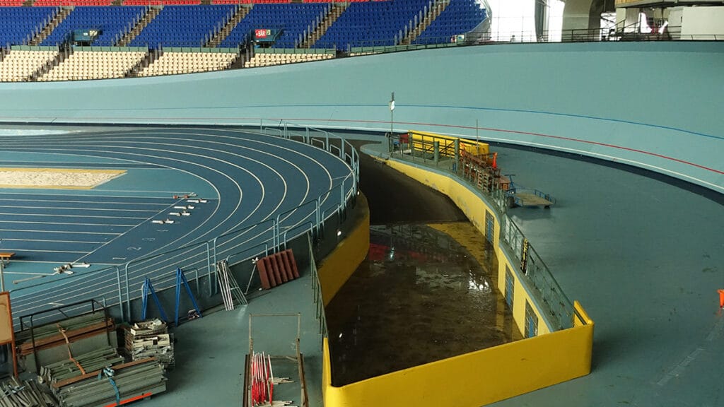 DSC08666 Cerrados el Velódromo y el Miniestadio tras el temporal del domingo