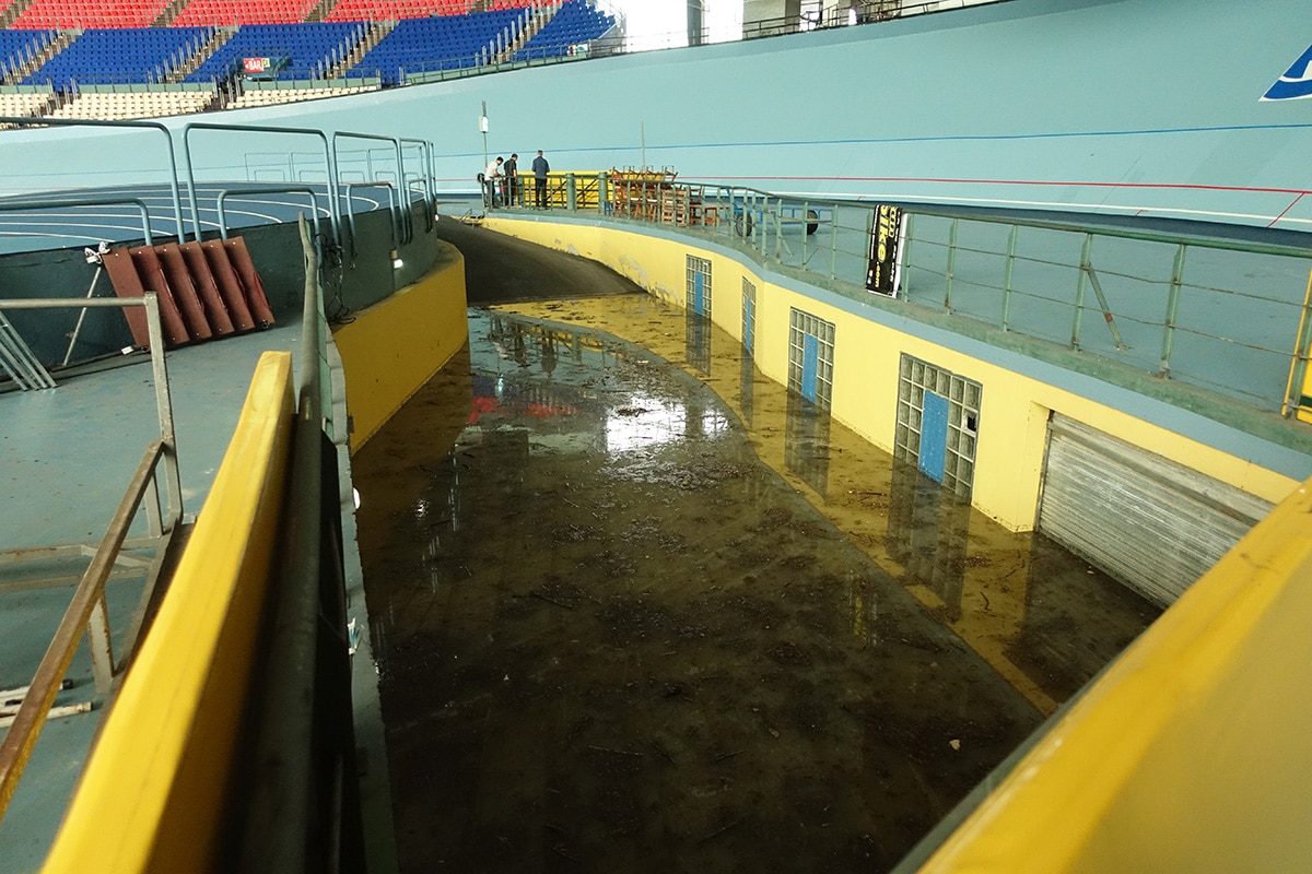 DSC08667 Cerrados el Velódromo y el Miniestadio tras el temporal del domingo