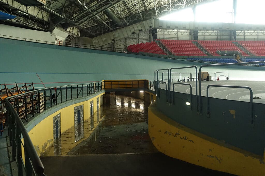 DSC08671 Cerrados el Velódromo y el Miniestadio tras el temporal del domingo