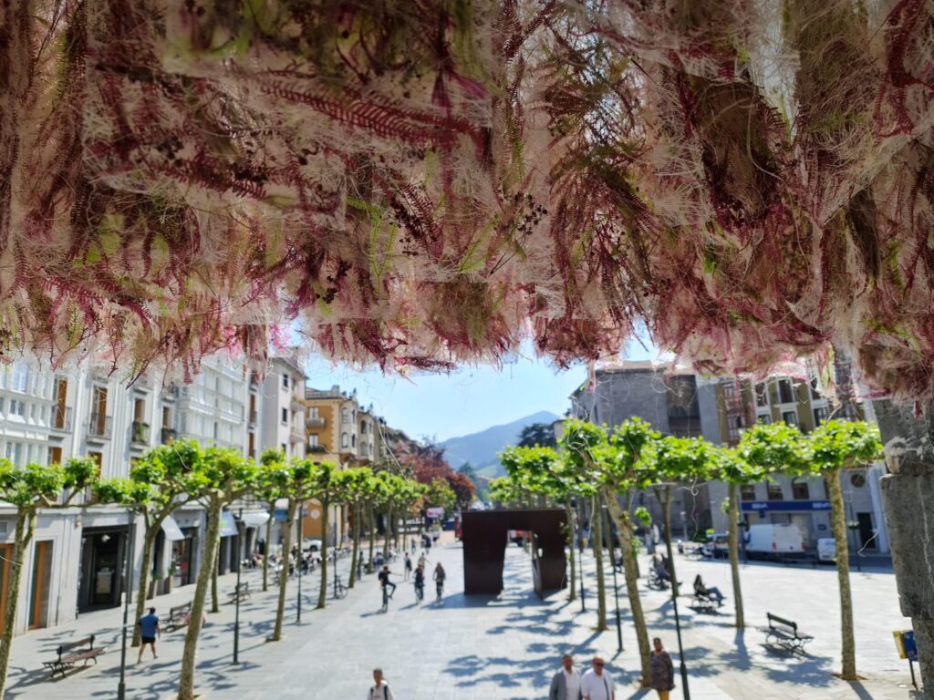 Lore Artean: Las floristerías gipuzkoanas animan a poner color a estas fechas 2 Instalacion en Tolosa 2 Lore Artean: Las floristerías gipuzkoanas animan a poner color a estas fechas