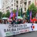 Manifestación en Bilbao, ayer, "contra el desmantelamiento de Osakidetza". Foto: ELA sindikatua