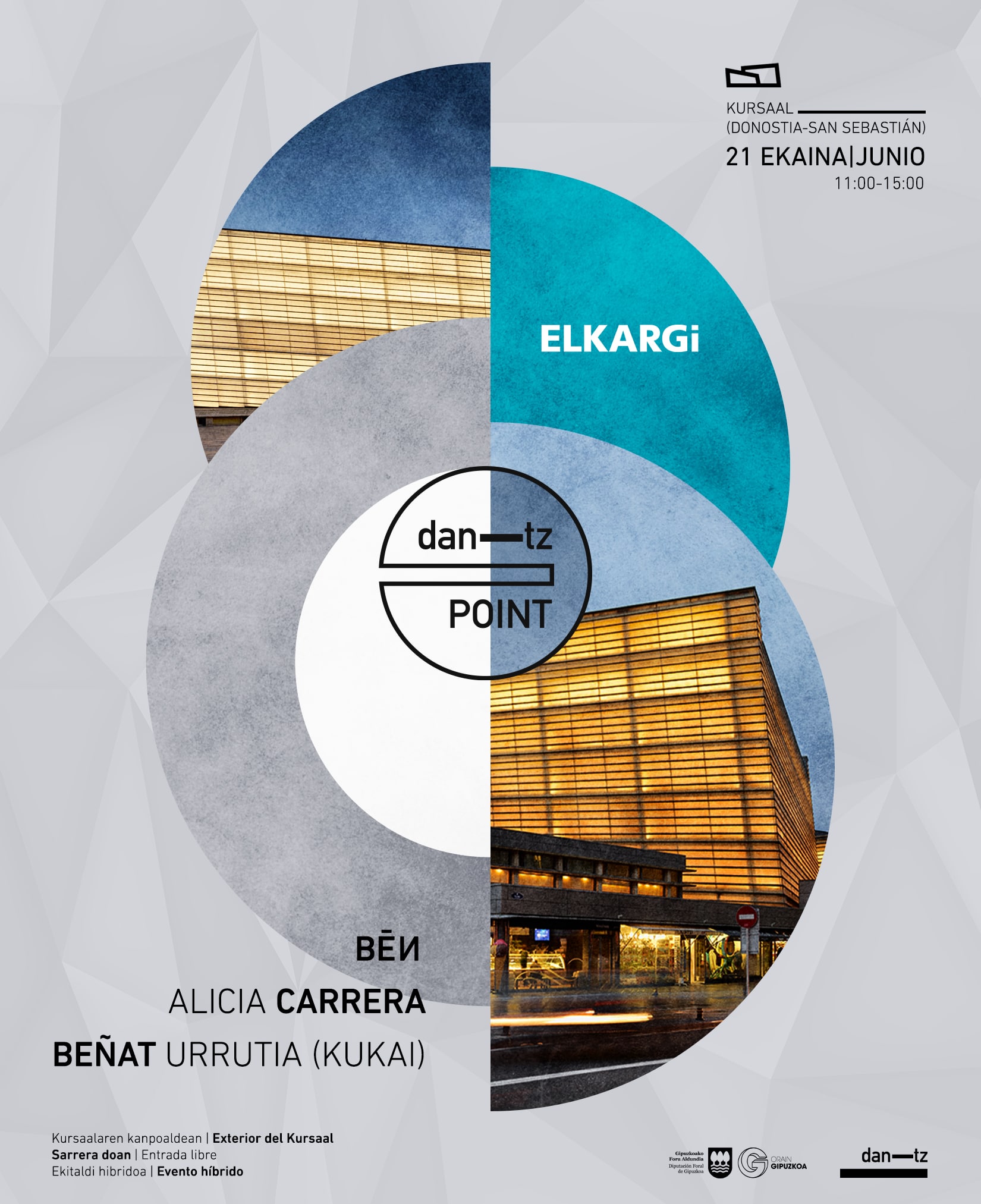 DANTZ POINT ELKARGI Dantz Point este martes al mediodía en el Kursaal