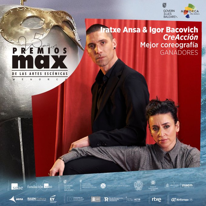 Iratxe Ansa - Los Premios Max dejan tres galardones en Gipuzkoa