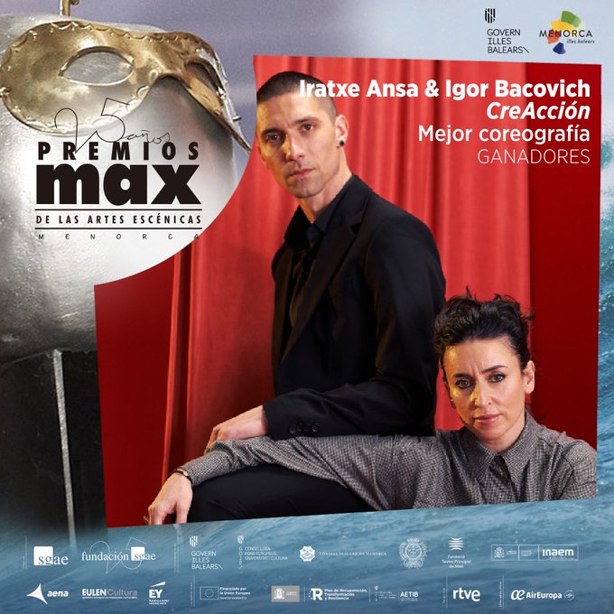 Los Premios Max dejan tres galardones en Gipuzkoa 3 Iratxe Ansa Los Premios Max dejan tres galardones en Gipuzkoa