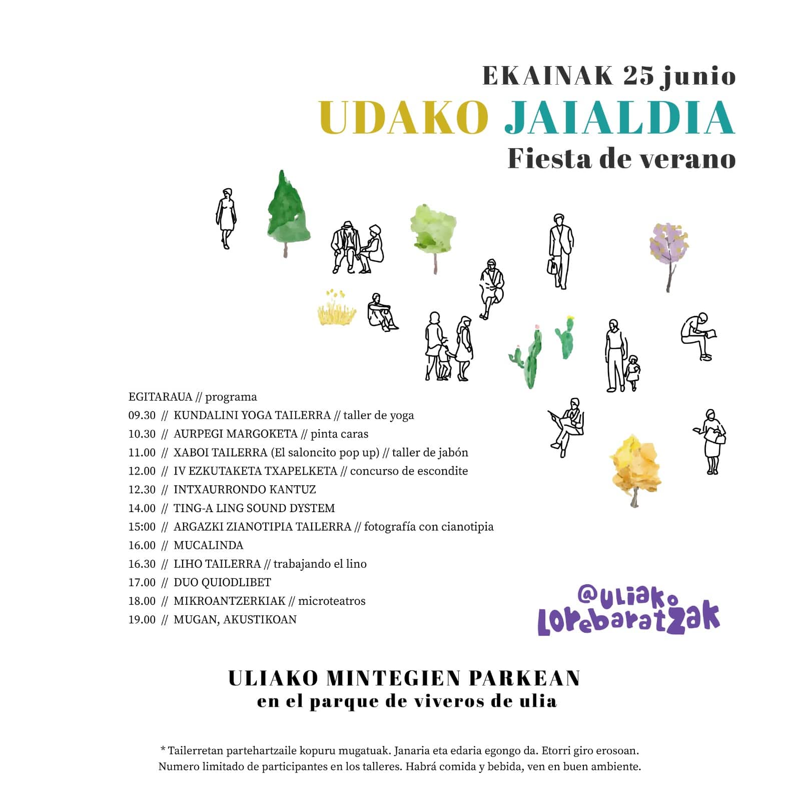 PROGRAMA E25 - Fiesta del verano este sábado en los viveros de Ulia