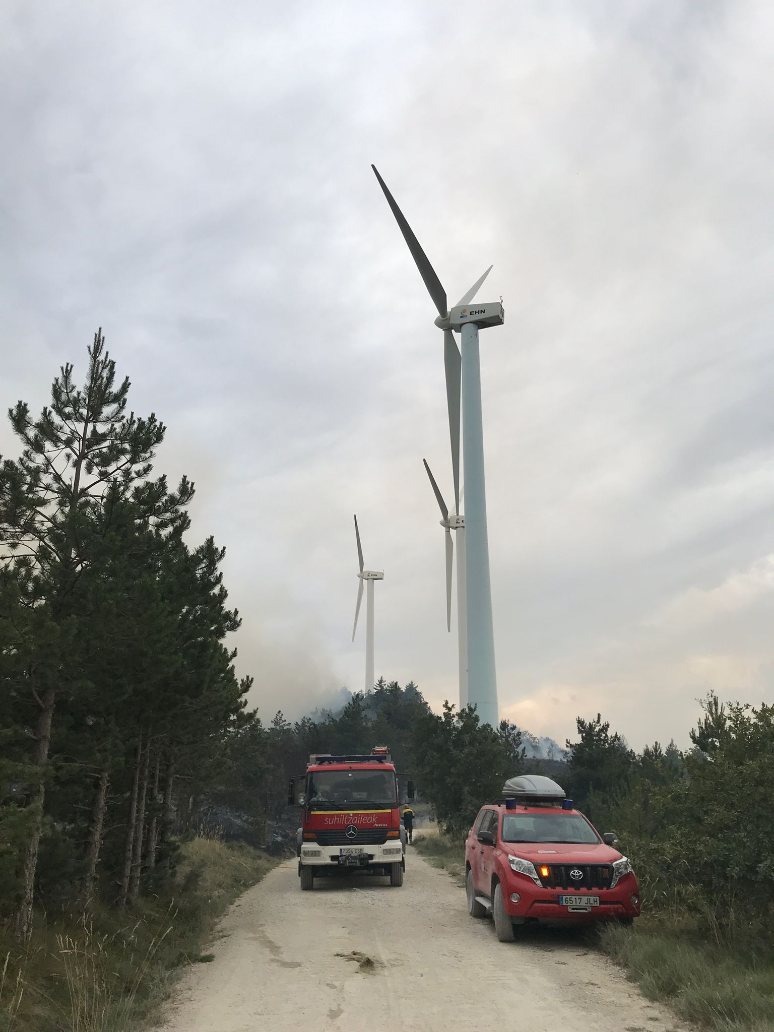 bomberos donostia navarra Bomberos donostiarras en el incendio de Navarra