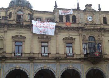 El Ayuntamiento de Hernani, ocupado el lunes. Foto: Kontseilu Sozialista Buruntzaldea