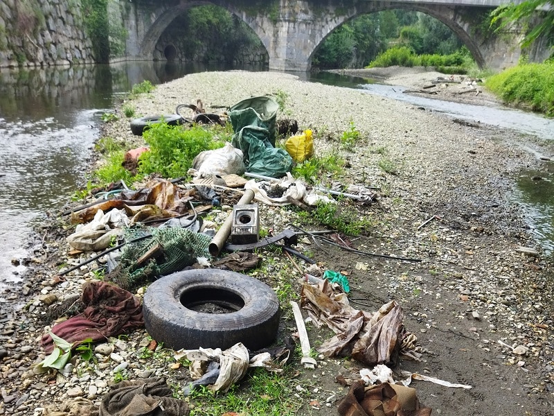 AStigarraga urumea Astigarraga: Más de 1.880 kg de residuos en dos limpiezas del Urumea