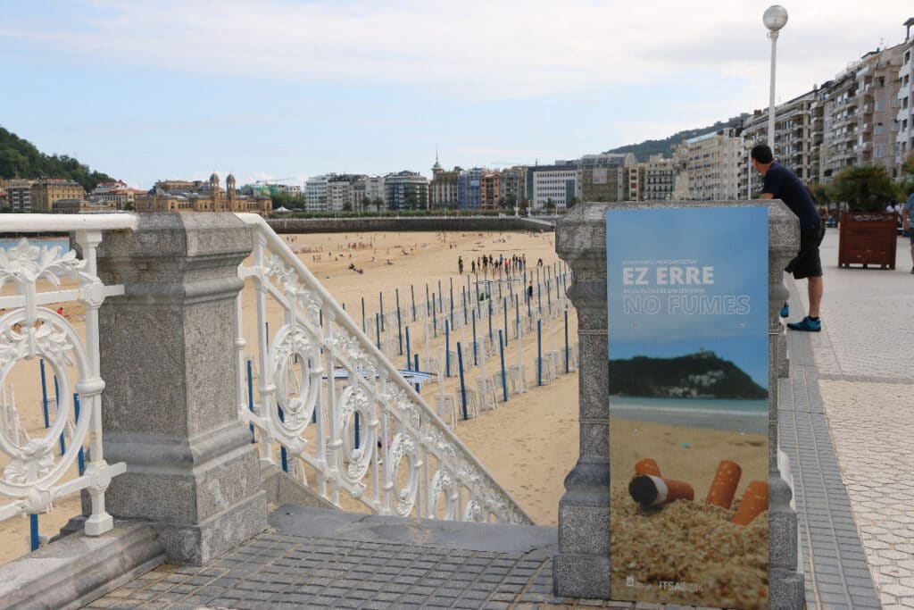 Ez Erre Playas donostiarras sin malos humos ni colillas de la mano de ItsaSOS