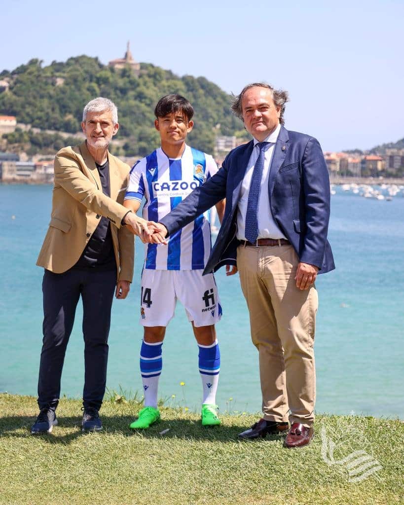 Take Kubo Kubo, primer japonés en vestir la camiseta de la Real Sociedad