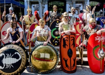 Imagen de archivo del festival romano de Irun. Foto: Bidasoaturismo