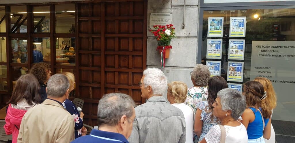 Homenaje Ripalda Aniversario del asesinato de Jesús María García Ripalda