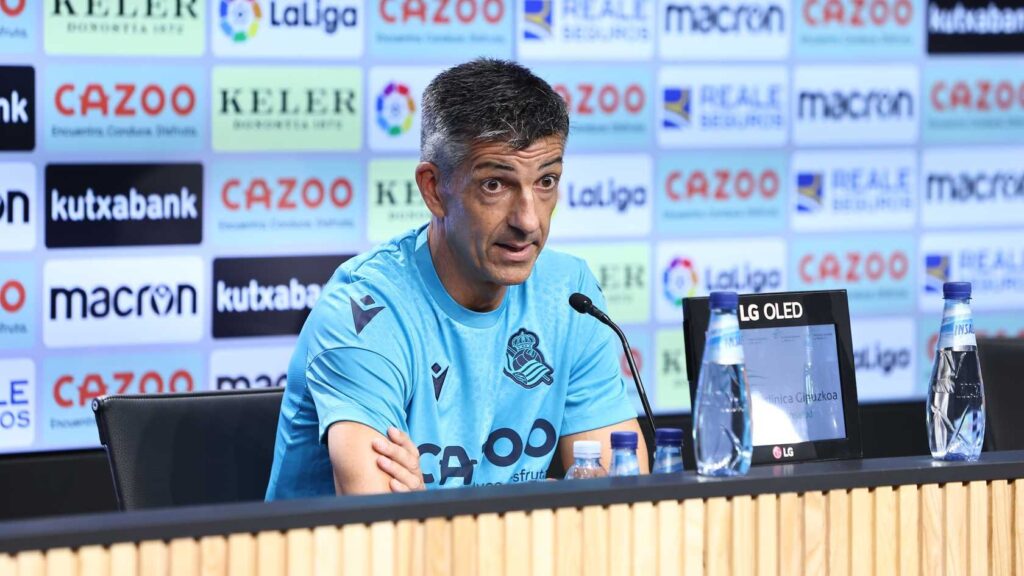 Alguacil: "La gran suerte de Isak es que ha tenido un equipazo alrededor" 13 Imanol Alguacil Alguacil: "La gran suerte de Isak es que ha tenido un equipazo alrededor"