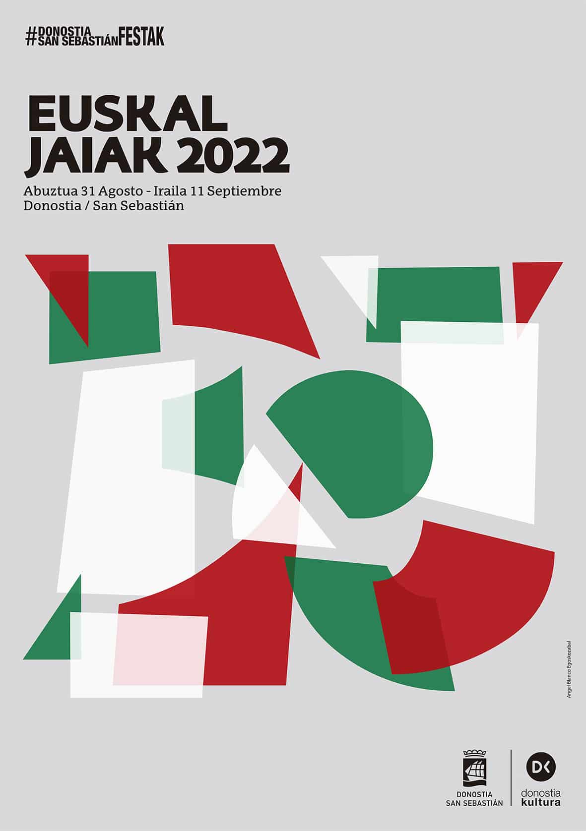 cartel 22 - Once días de Euskal Jaiak que comienzan mañana en Donostia