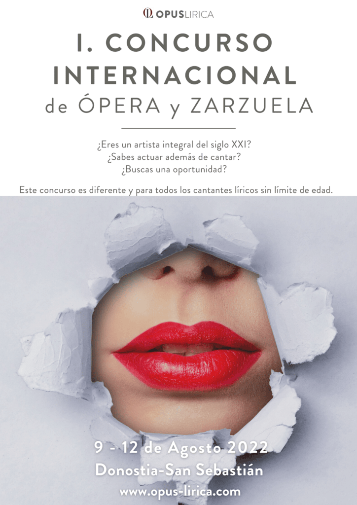 concurso opus Llega a la final el I Concurso Internacional de Ópera y Zarzuela de Opus Lirica
