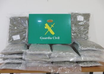 Imagen de archivo de droga incautada. Foto: Guardia Civil