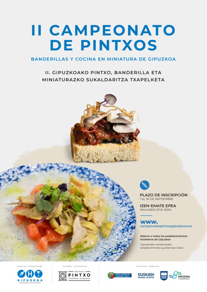 Vuelve el Campeonato de Pintxos, Banderillas y Cocina en Miniatura de Gipuzkoa 20 Cartel concurso de pintxos Vuelve el Campeonato de Pintxos, Banderillas y Cocina en Miniatura de Gipuzkoa