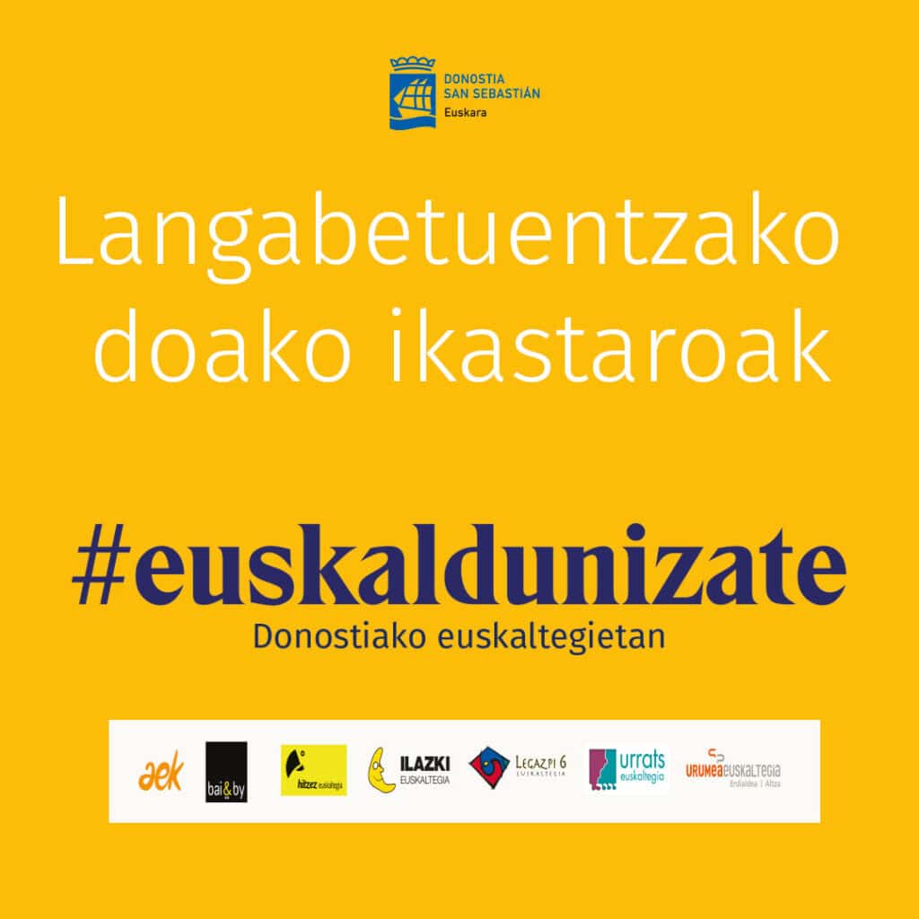 Ikastaroak Langabeentzako doako euskara ikastaroetan izena emateko azken egunak