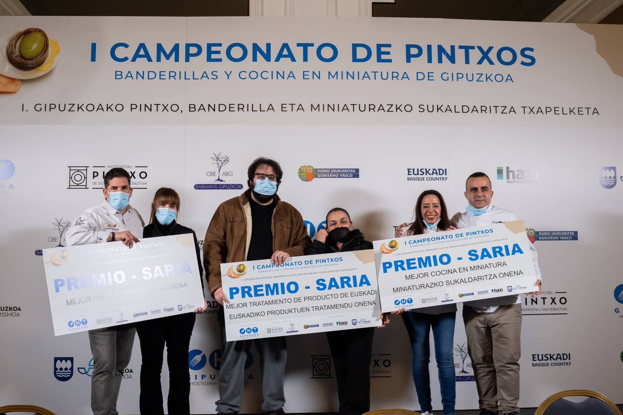 Irabazleak scaled - Vuelve el Campeonato de Pintxos, Banderillas y Cocina en Miniatura de Gipuzkoa