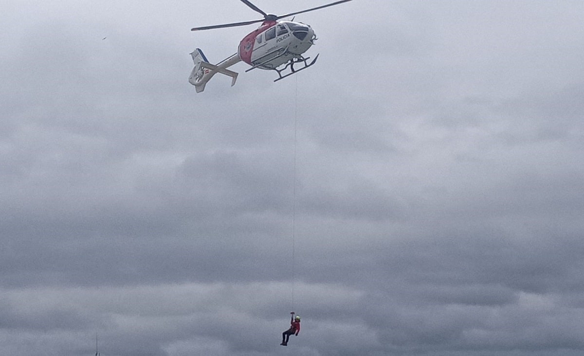 simulacro1 Simulacro de rescate en el puerto donostiarra