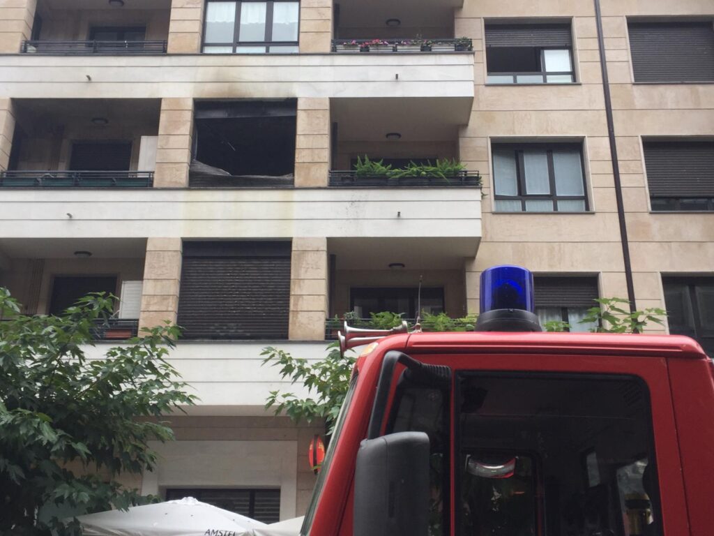 Benta Berri juego Incendio sin heridos de gravedad en Benta Berri