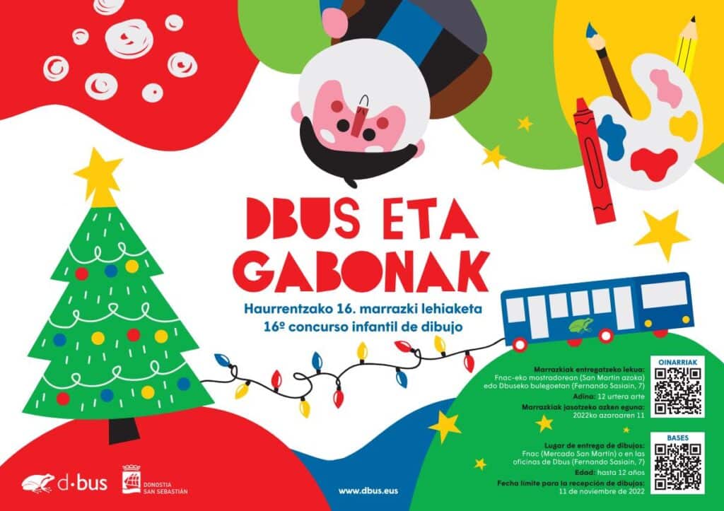 Gabonak dbus Dbus lanza el 16º concurso de dibujos navideños