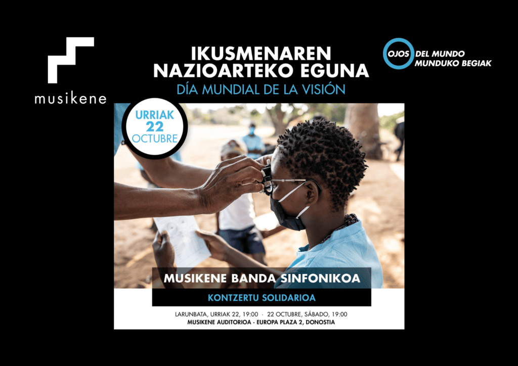 Musikene 22 Concierto de Musikene Banda Sinfonikoa, hoy, para la Fundación Ojos del Mundo