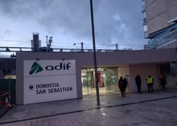 Estación provisional. Foto: DonostiTik