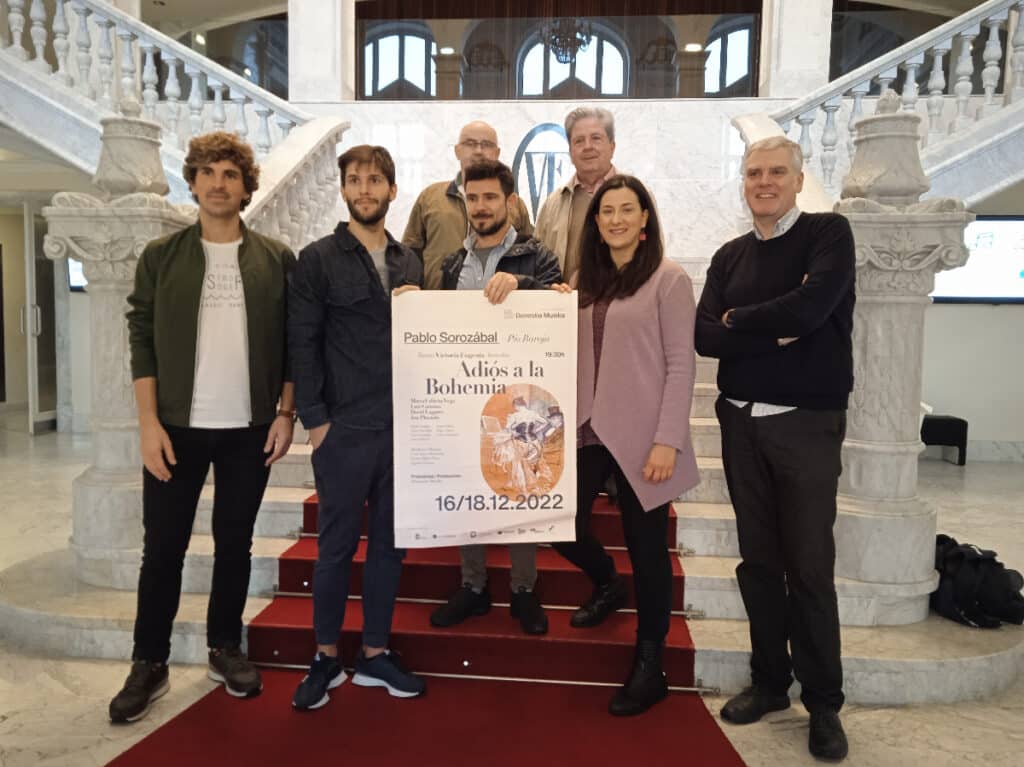'Adiós a la bohemia', un montaje para homenajear a Baroja y Sorozábal 11 Adios a la Bohemia prentsaurrekoa 'Adiós a la bohemia', un montaje para homenajear a Baroja y Sorozábal
