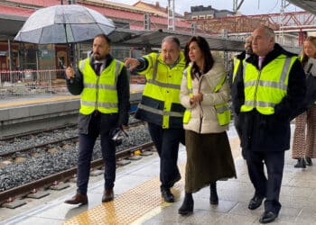Visita oficial a las obras de la estación. Foto: Gobierno vasco