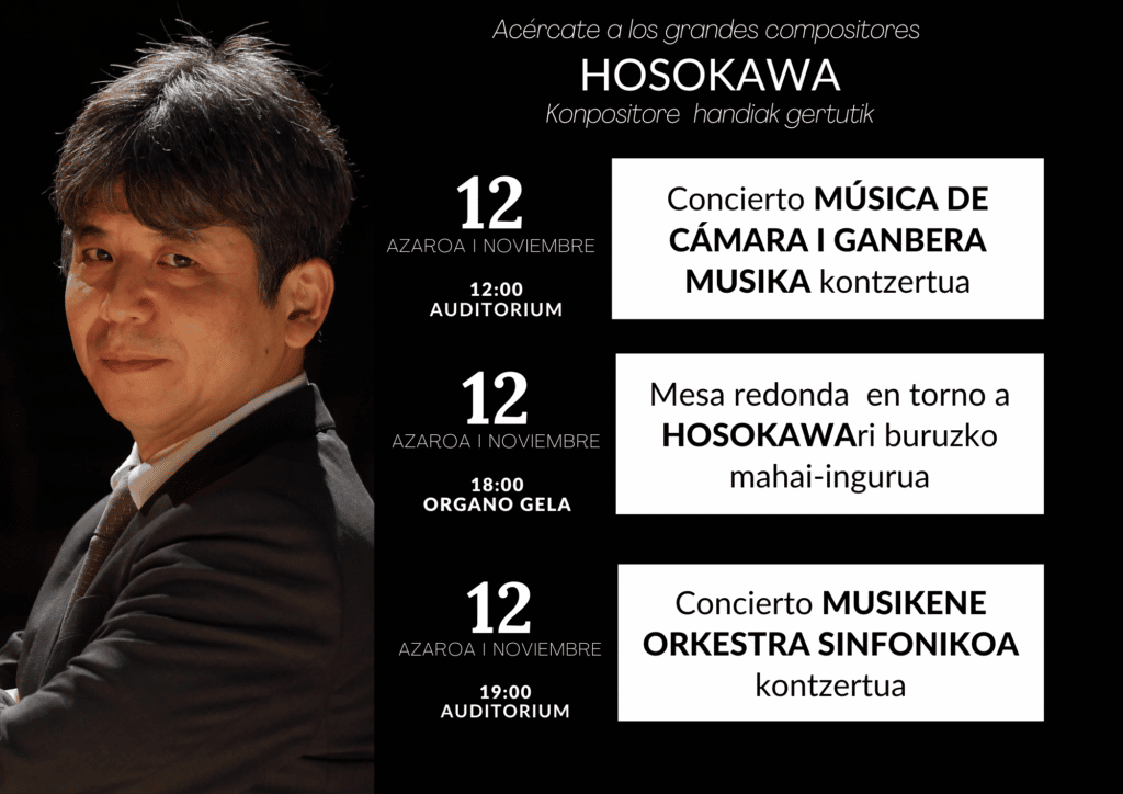 Hosokawa El compositor japonés Toshio Hosokawa en Musikene