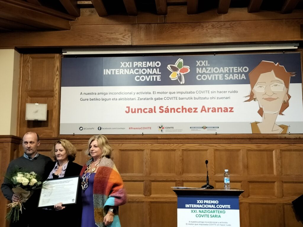 Premio COVITE Ordóñez critica la impunidad de la izquierda abertzale que "nadie cuestiona"